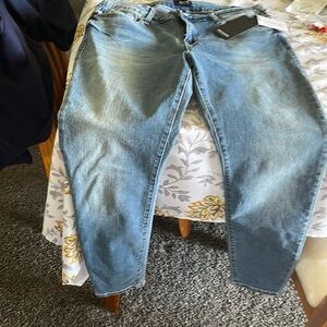 Ladies true religion jeans size 32 w by 38 length studded rear pocket skinny jea